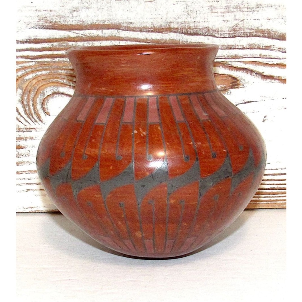 Vintage Mata Ortiz Polychrome Hand Coiled Pottery by Z. Lucero de Leon